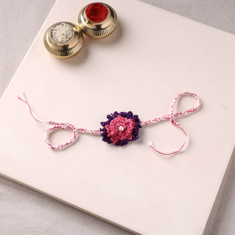 Flower - Handmade Crochet Work Rakhi 63