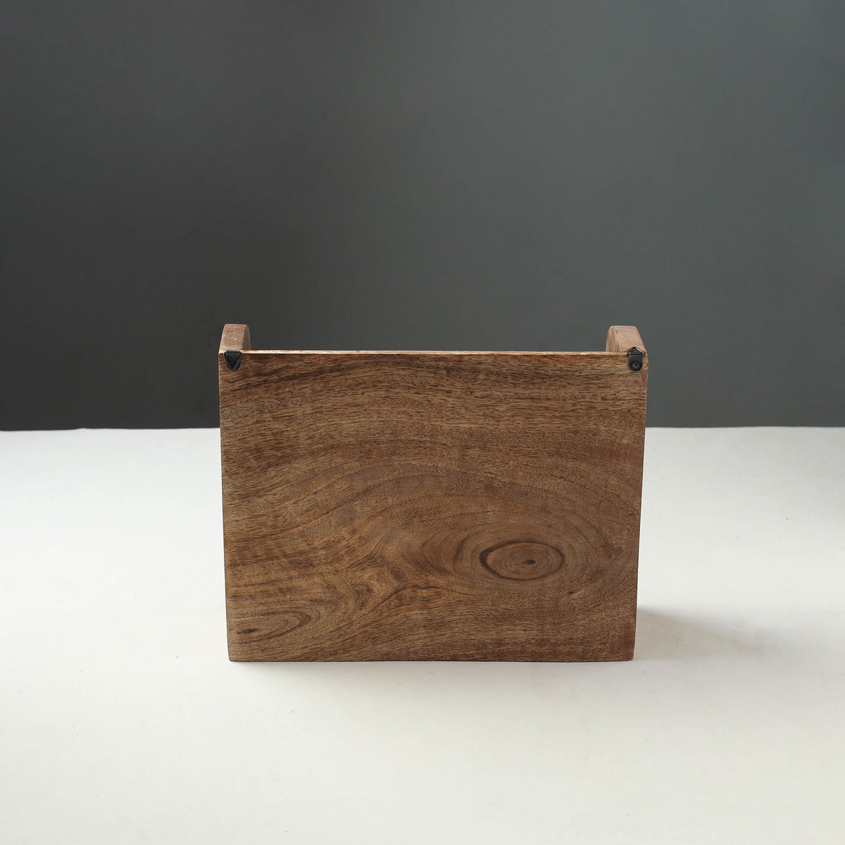 Brown - Handcrafted Mango Wooden Kitchen Tool Holder