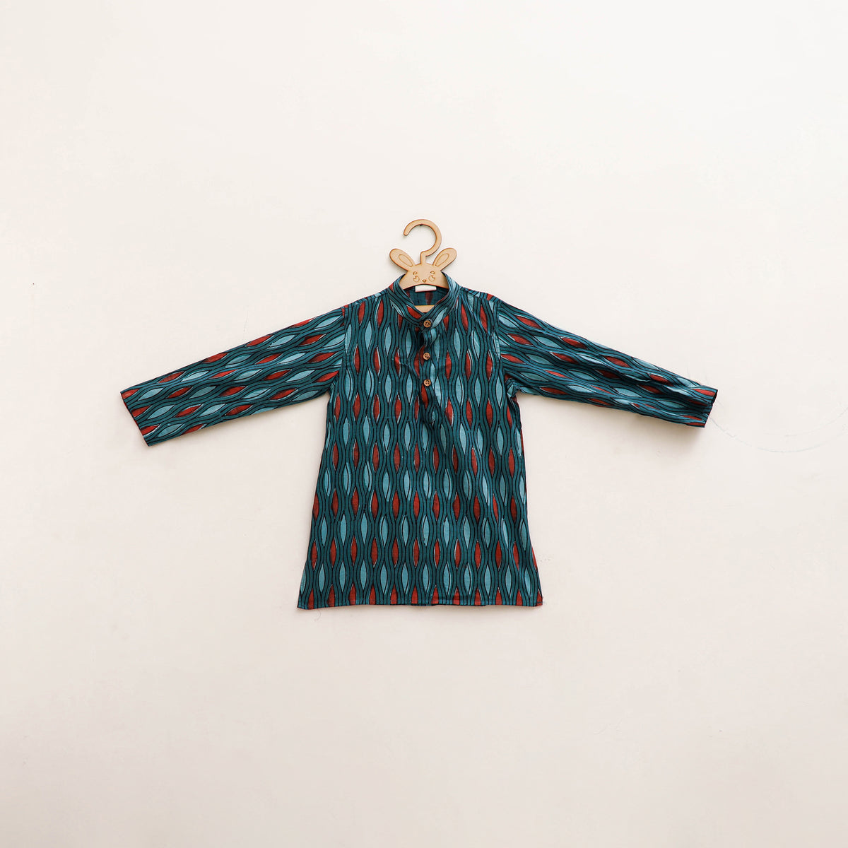 Kids Pure Cotton  Kurta in Bagru Block Prints (3-4 Years) 103
