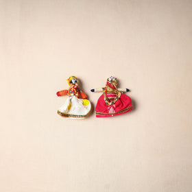 Multicolor - Rajasthani Puppet Couple Handmade Magnet (Set of 2) 27