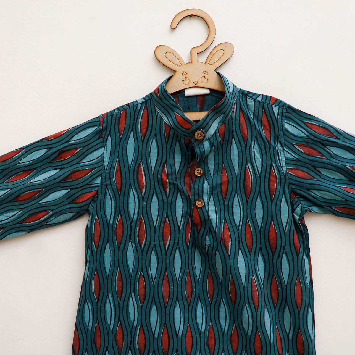 Kids Pure Cotton  Kurta in Bagru Block Prints (3-4 Years) 103
