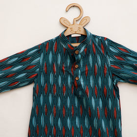Kids Pure Cotton  Kurta in Bagru Block Prints (3-4 Years) 103