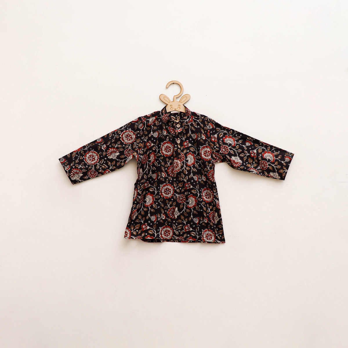 Kids Pure Cotton Kurta in Bagru Block Prints (1-2 Years) 104