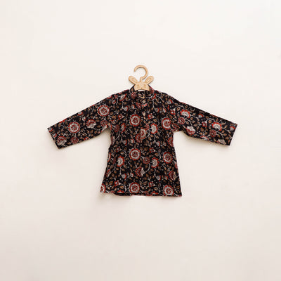 Kids Pure Cotton Kurta in Bagru Block Prints (1-2 Years) 104