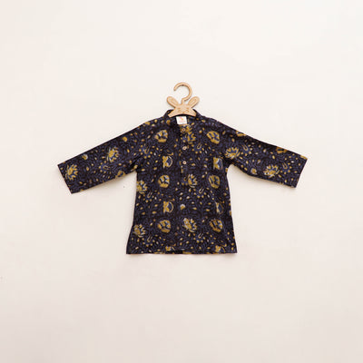 Kids Pure Cotton Kurta in Bagru Block Prints (1-2 Years) 105