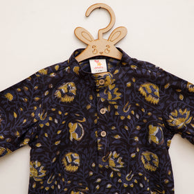Kids Pure Cotton Kurta in Bagru Block Prints (1-2 Years) 105