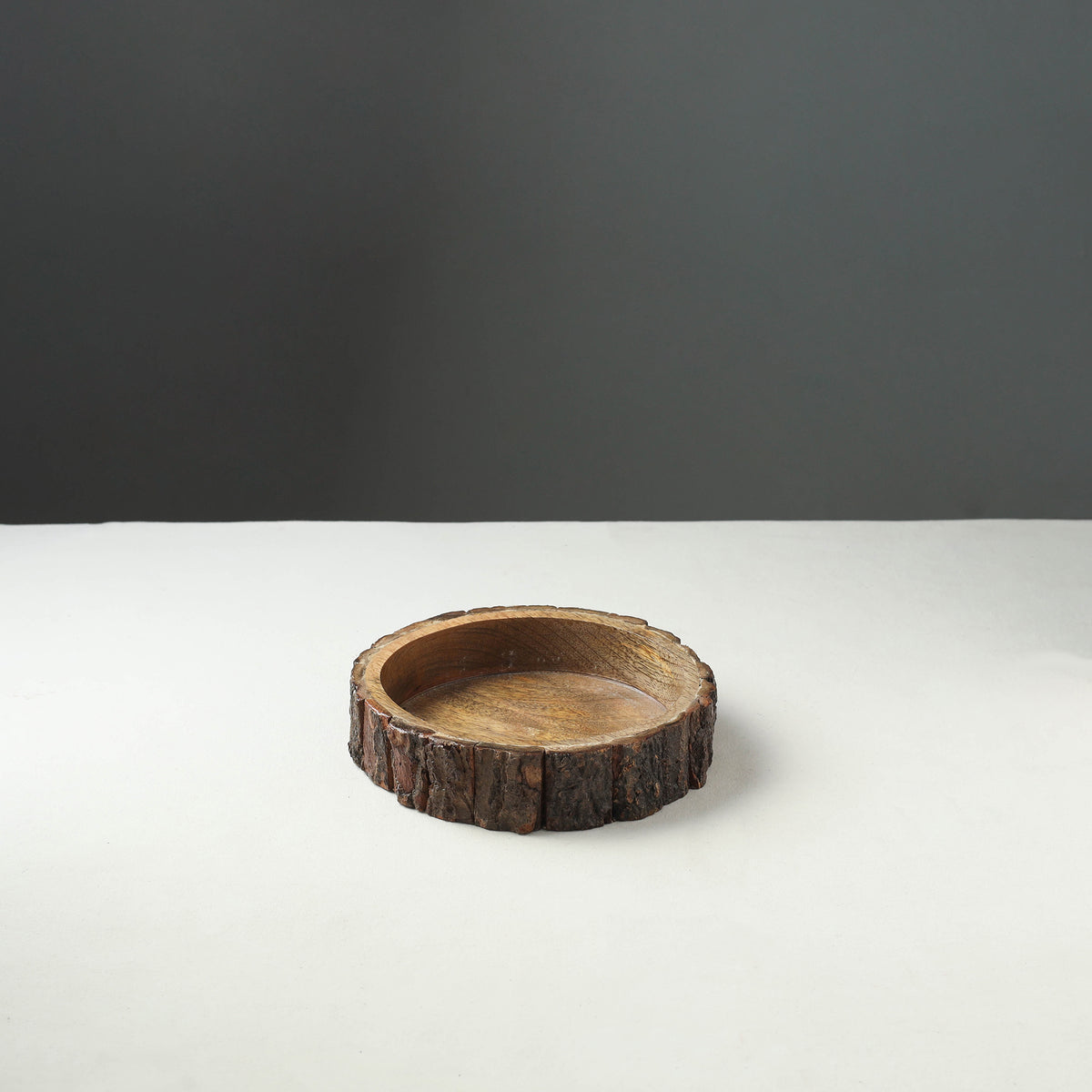 Brown - handcrafted mango wooden bowls (set of 3)