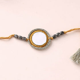 Chakra - Mirror Crochet Work Rakhi by Abira Creations 06