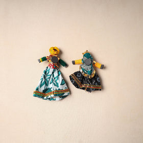 Multicolor - Rajasthani Puppet Couple Handmade Magnet (Set of 2) 30