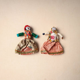 Multicolor - Rajasthani Puppet Couple Handmade Magnet (Set of 2) 31
