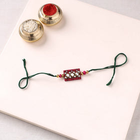 Handmade Kundan Work Rakhi 11