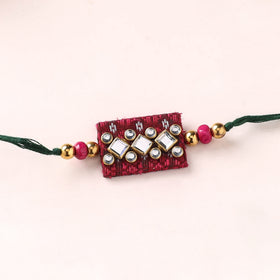 Handmade Kundan Work Rakhi 11