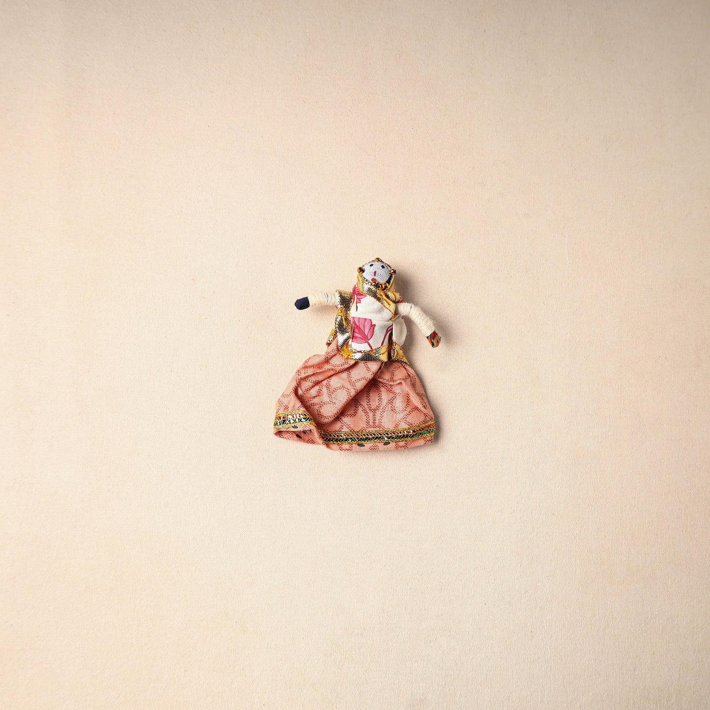 Multicolor - Rajasthani Puppet Couple Handmade Magnet (Set of 2) 31