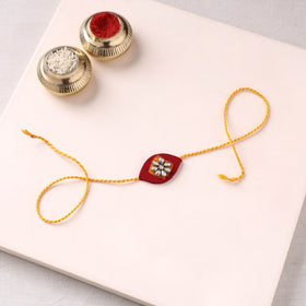 Handmade Kundan Work Rakhi 13