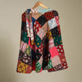 Multicolor Wrap Around Patchwork Cotton Skirt 