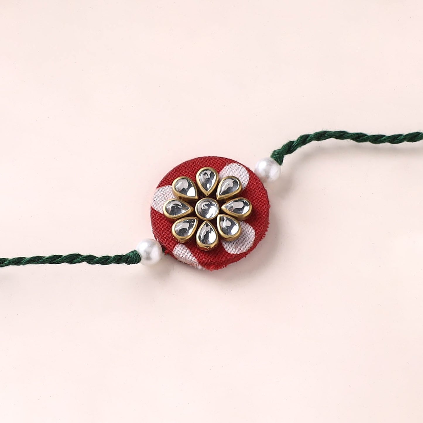Handmade Kundan Work Rakhi 15