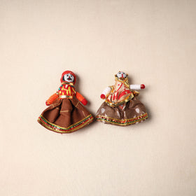 Multicolor - Rajasthani Puppet Couple Handmade Magnet (Set of 2) 33
