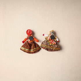 Multicolor - Rajasthani Puppet Couple Handmade Magnet (Set of 2) 33