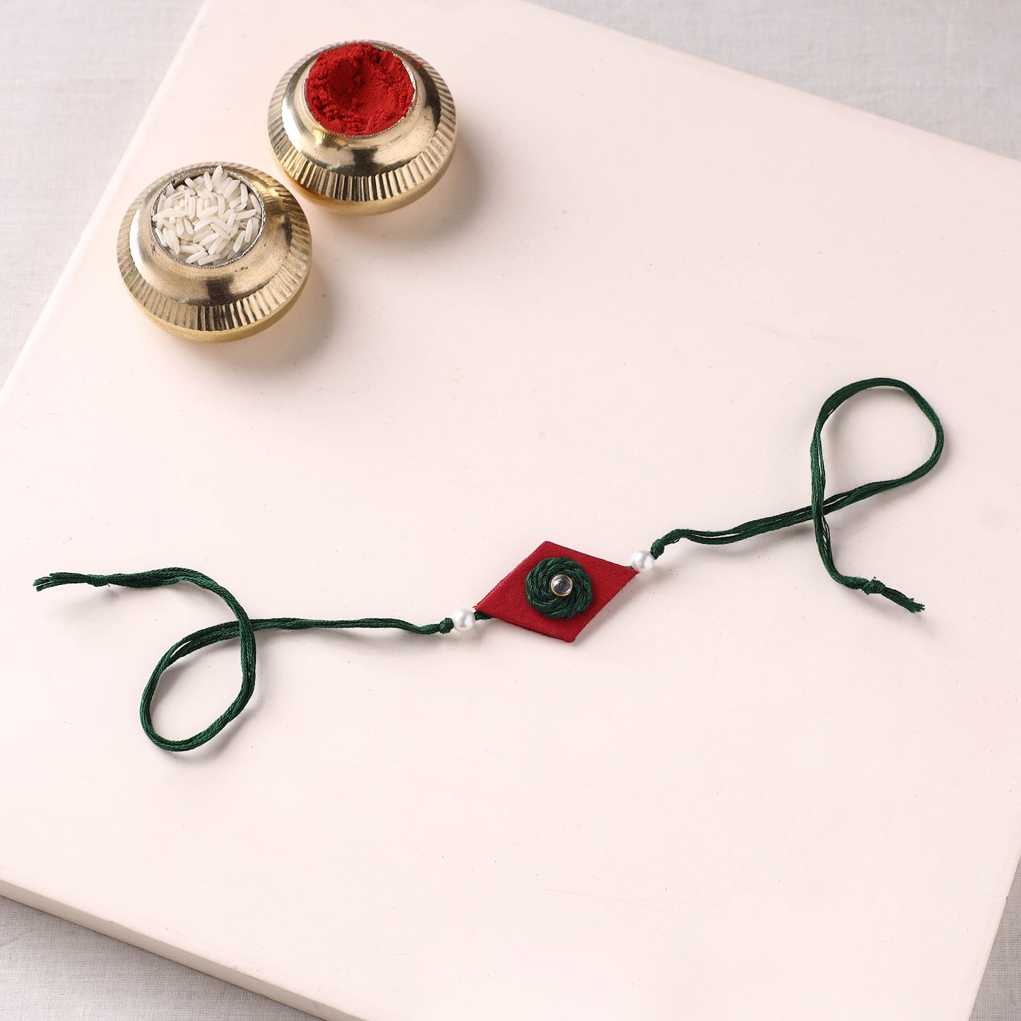 Handmade Kundan Work Rakhi 16