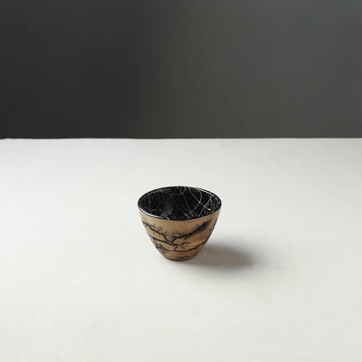 Brown - Handcrafted Mango Wooden Epoxy Resin Bowl (4 x 4 in)