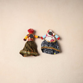 Rajasthani Puppet Couple Handmade Magnet (Set of 2) 35