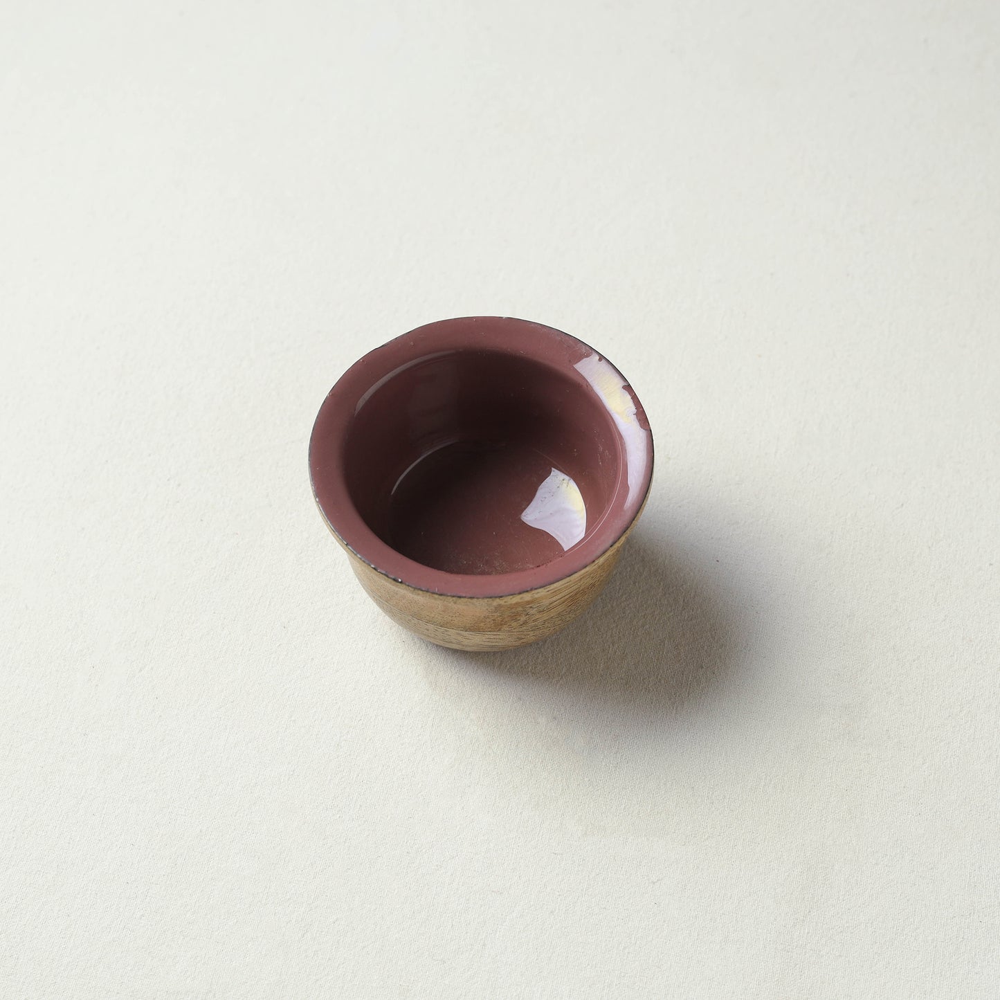 Brown - Handcrafted Mango Wooden Bowl (3 x 3 in)