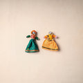 Rajasthani Puppet Couple Handmade Magnet (Set of 2) 36