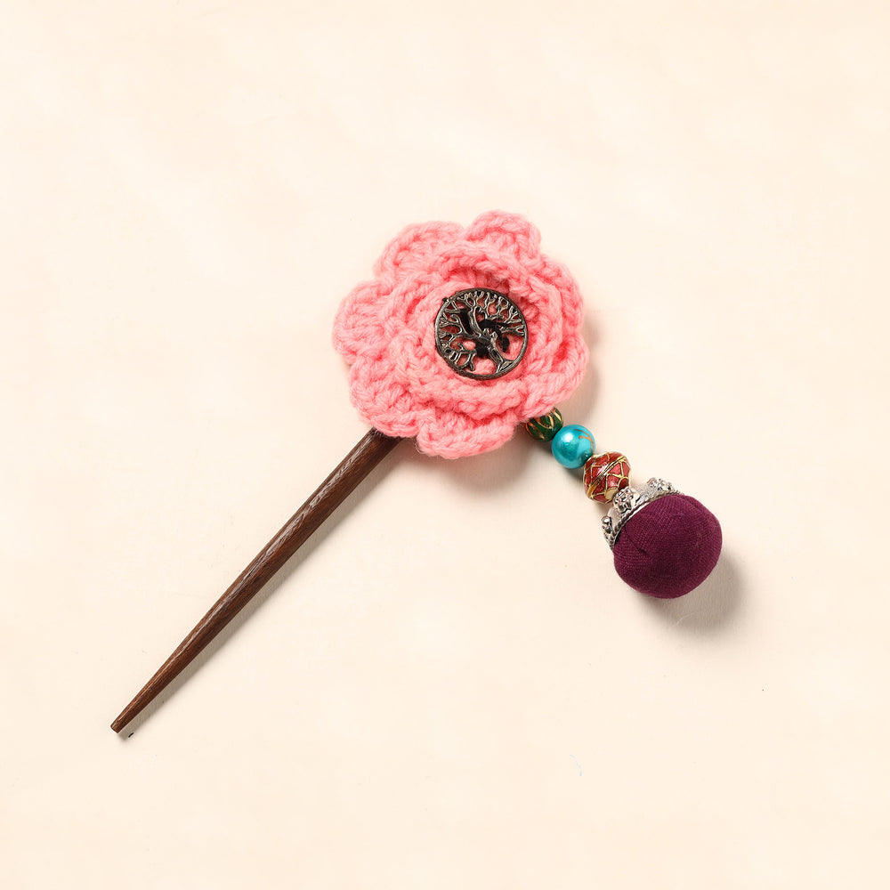 Handmade Crochet Wooden Juda Stick 27