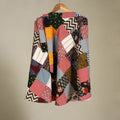 Multicolor Wrap Around Patchwork Cotton Skirt 