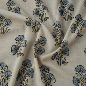 Beige - Kutch Hand Block Print Natural Dyed Cotton Ajrakh Fabric 29
