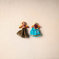 Rajasthani Puppet Couple Handmade Magnet (Set of 2) 38
