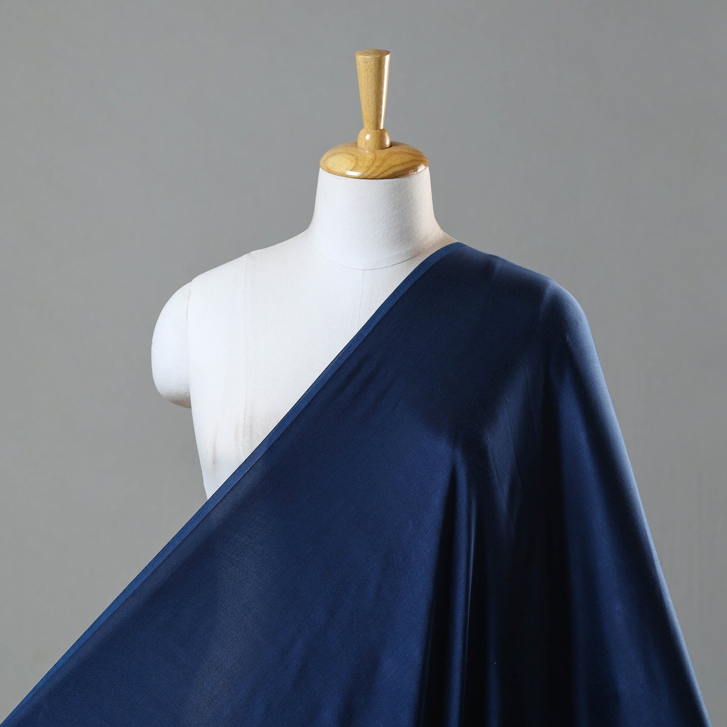 Blue - Plain Modal Silk Fabric 01