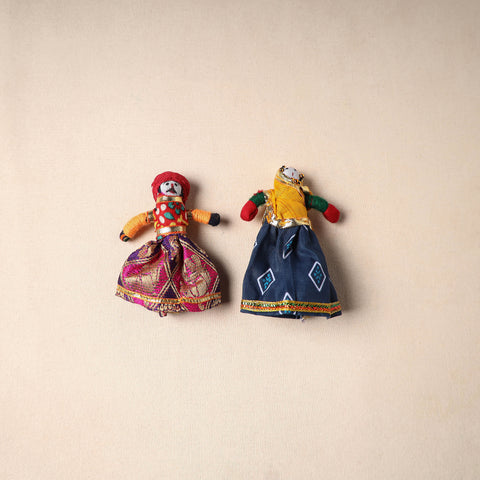 Rajasthani Puppet Couple Handmade Magnet (Set of 2) 39