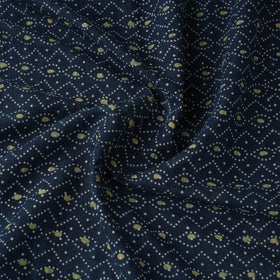 Blue - Kutch Hand Block Print Natural Dyed Cotton Ajrakh Fabric 36