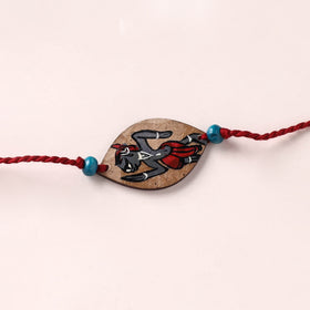 Pattachitra Handpainted Wooden Rakhi 16