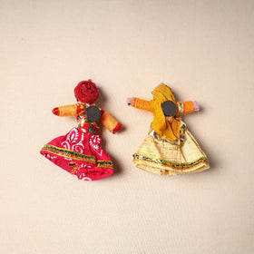 Rajasthani Puppet Couple Handmade Magnet (Set of 2) 41