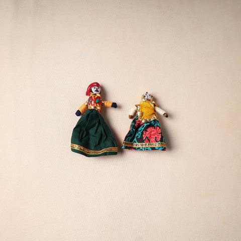 Rajasthani Puppet Couple Handmade Magnet (Set of 2) 44