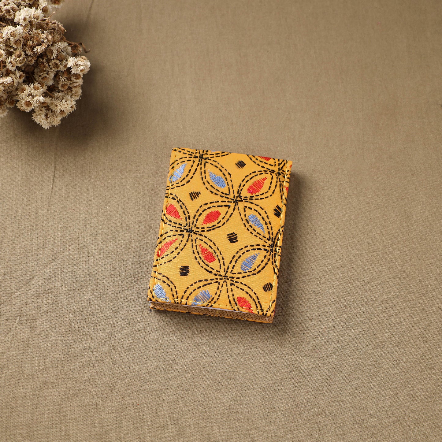 Bengal Kantha Work Handcrafted Notepad (4 x 3 in) 05