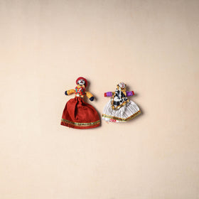 Multicolor - Rajasthani Puppet Couple Handmade Magnet (Set of 2) 45