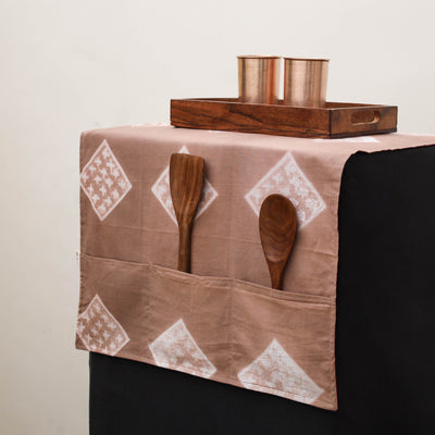 Handmade Fridge Top Cover with Multiple Pockets 10
