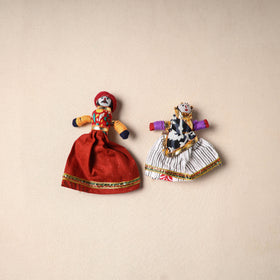 Multicolor - Rajasthani Puppet Couple Handmade Magnet (Set of 2) 45