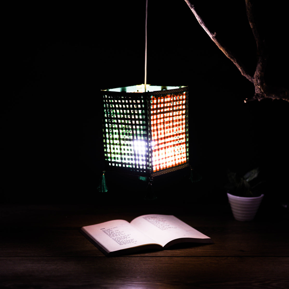Greenkraft Handcrafted Bamboo Lantern for Home Decor 06