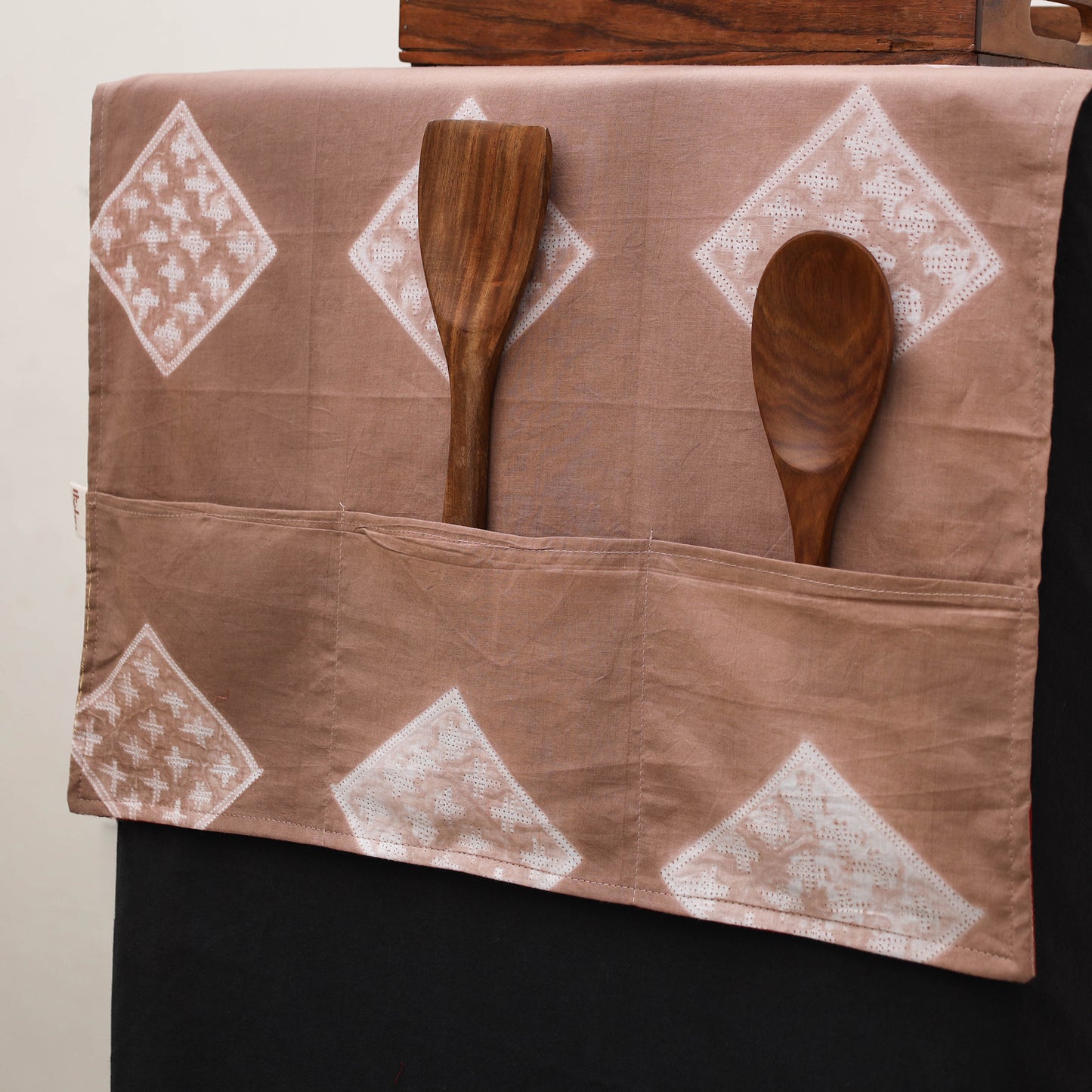 Handmade Fridge Top Cover with Multiple Pockets 10