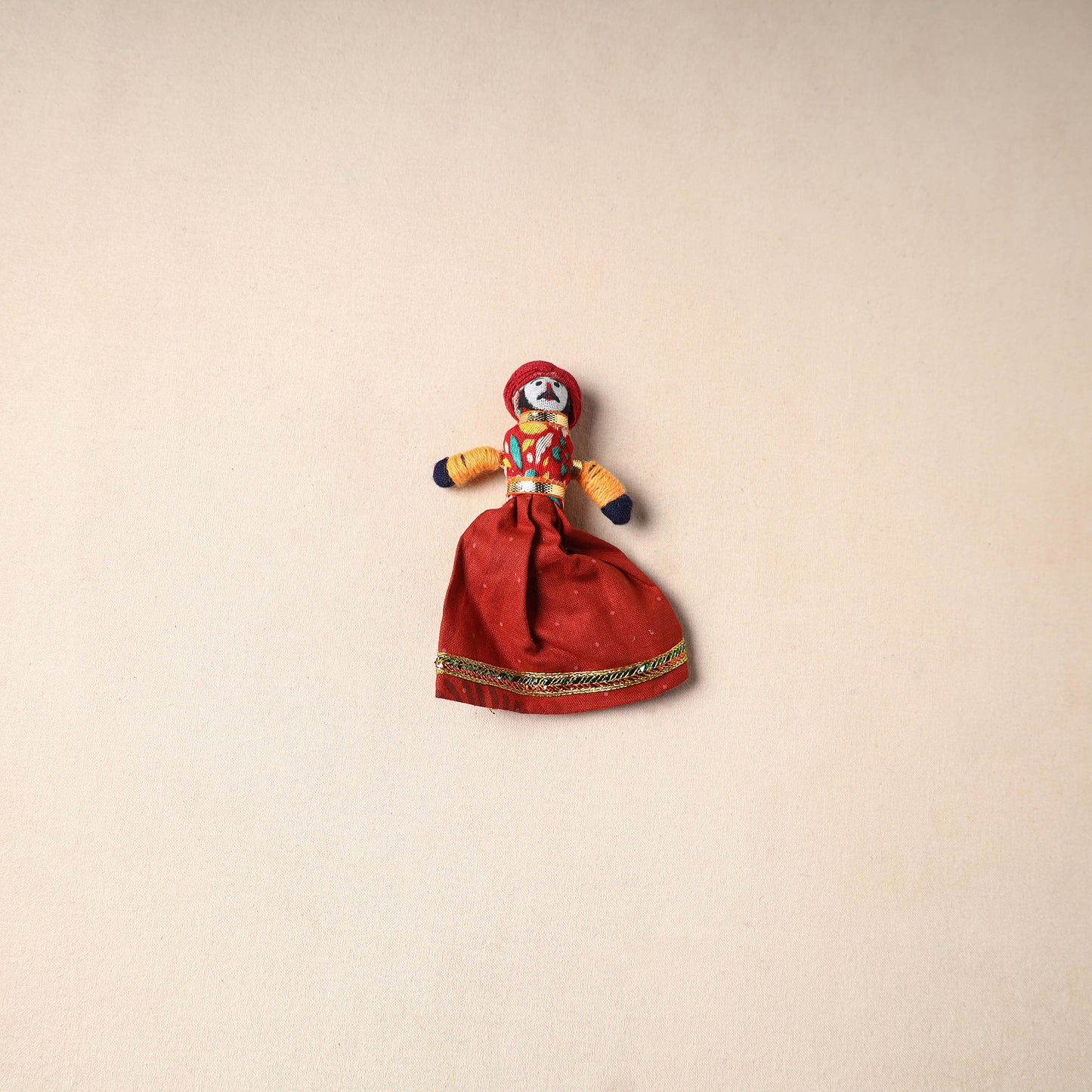Multicolor - Rajasthani Puppet Couple Handmade Magnet (Set of 2) 45