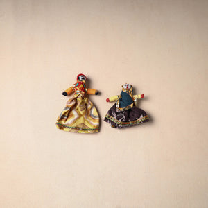 Rajasthani Puppet Couple Handmade Magnet (Set of 2) 46