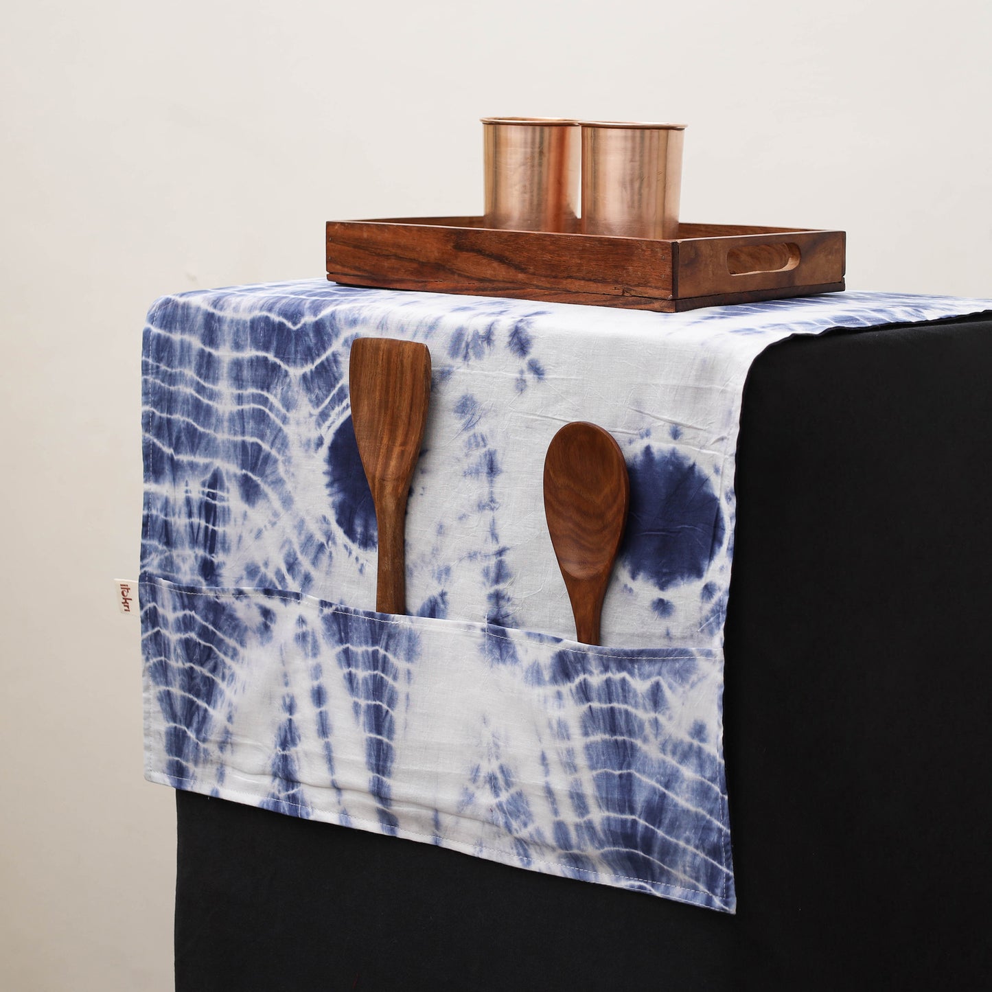 Handmade Fridge Top Cover with Multiple Pockets 12