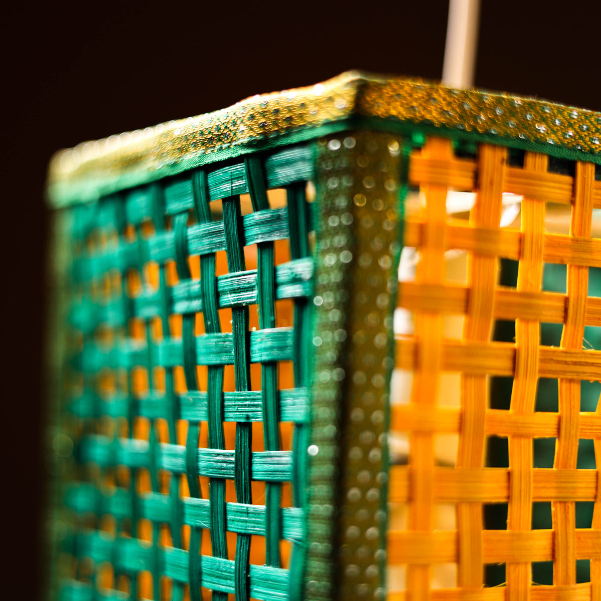 Greenkraft Handcrafted Bamboo Lantern for Home Decor 06