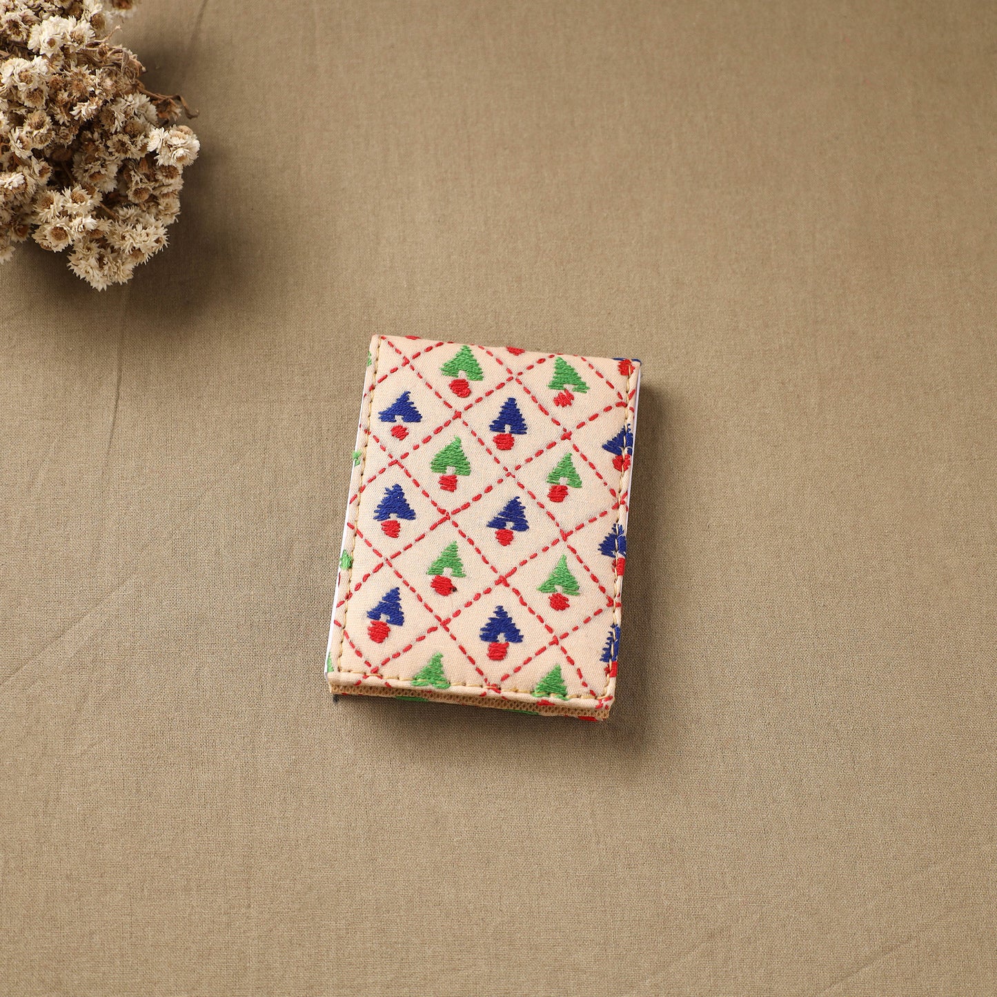 Bengal Kantha Work Handcrafted Notepad (4 x 3 in) 10