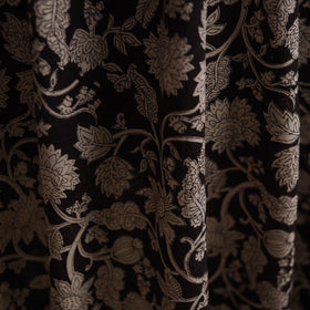 Black - Kalamkari Printed Cotton Fabric 02