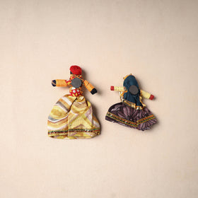 Multicolor - Rajasthani Puppet Couple Handmade Magnet (Set of 2) 46